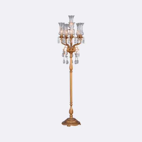 Crystal Candelabra Floor Lamp